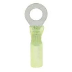 #12-10AWG 1/2" Stud Heat Shrink Insulated Ring Terminals, 25 pack