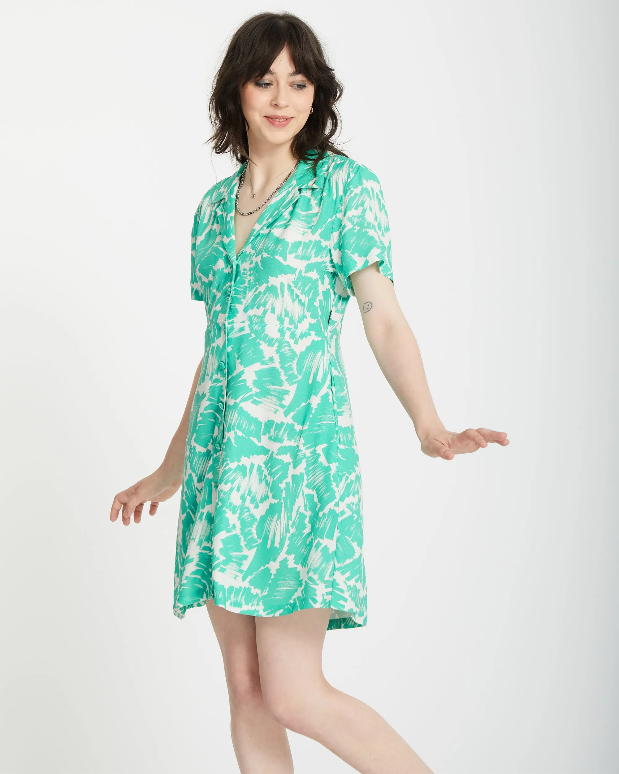 Alix Shirt Dress - JADE