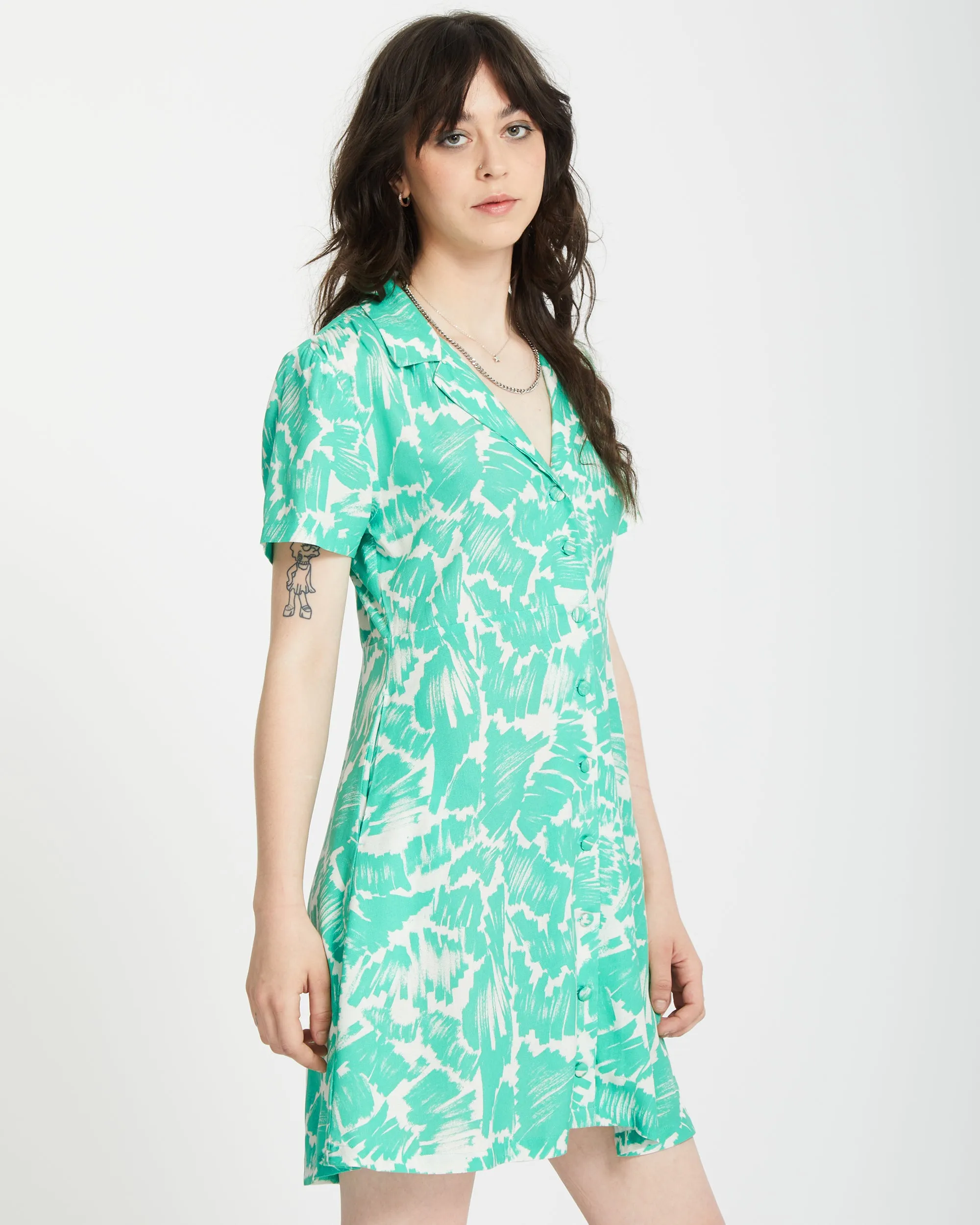 Alix Shirt Dress - JADE