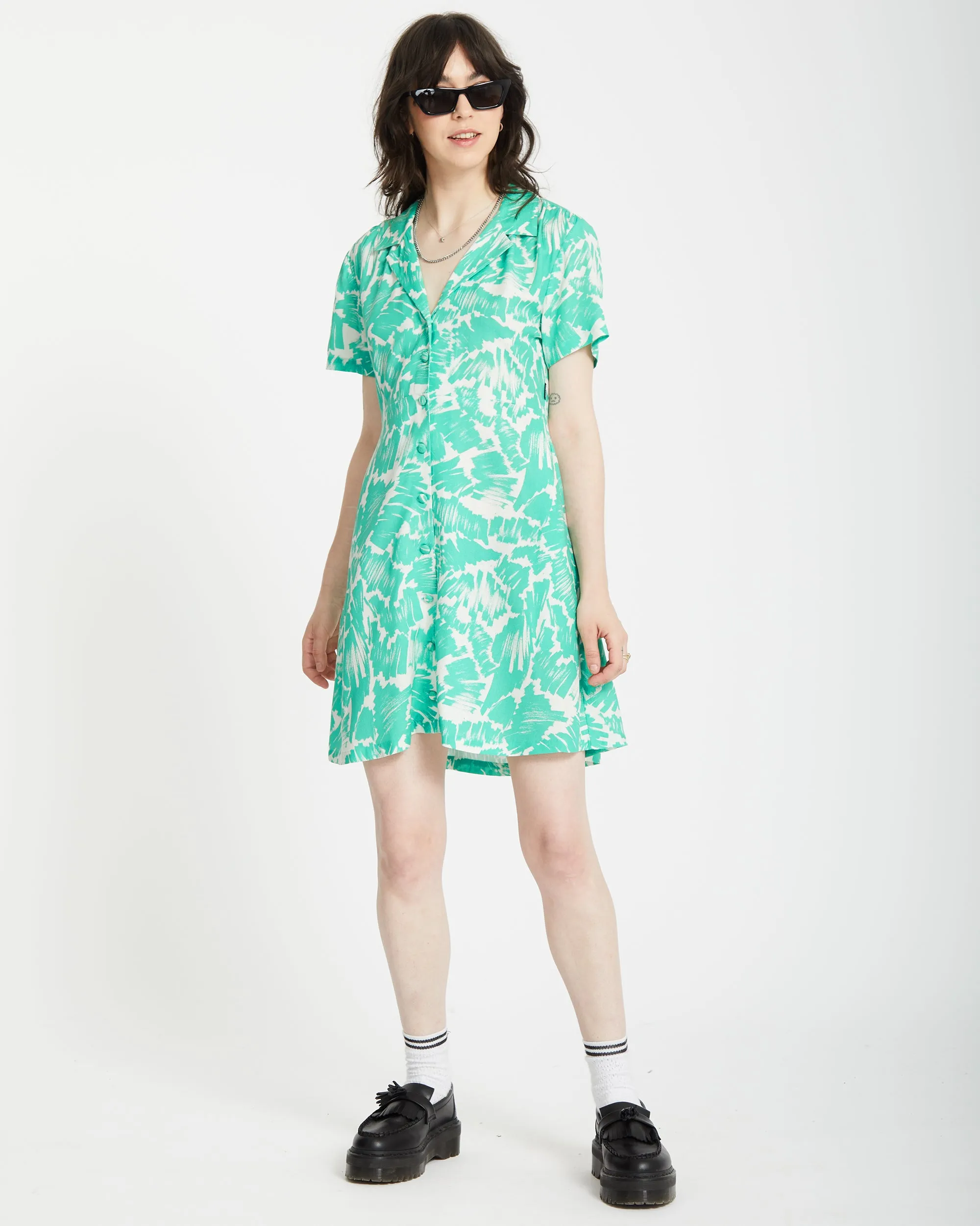 Alix Shirt Dress - JADE