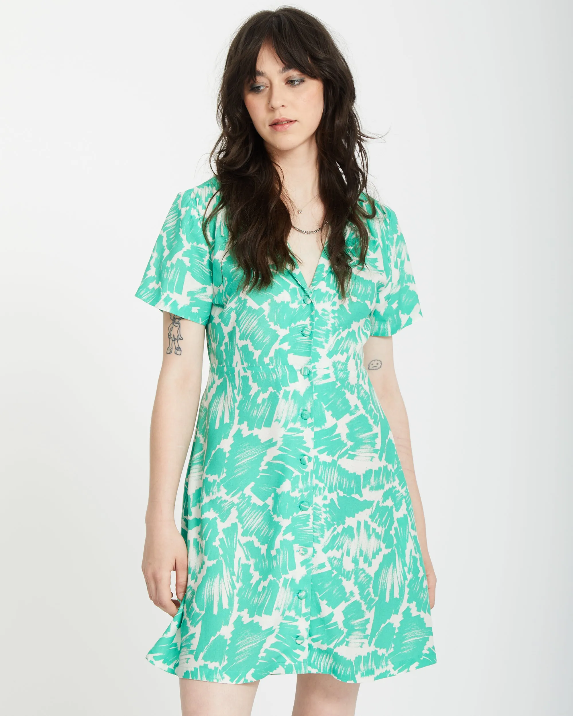 Alix Shirt Dress - JADE