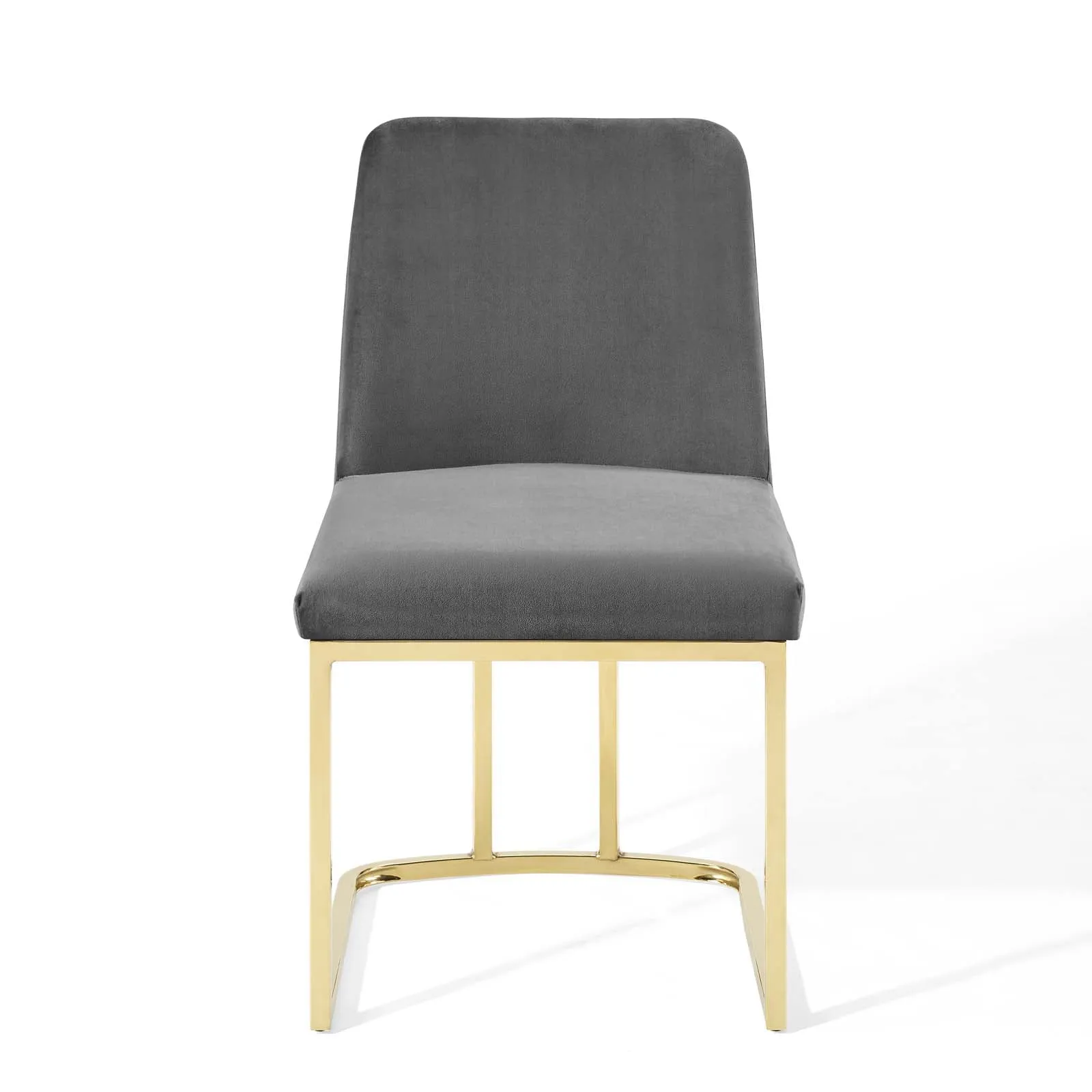 Amplify Sled Base Performance Velvet Dining Side Chair