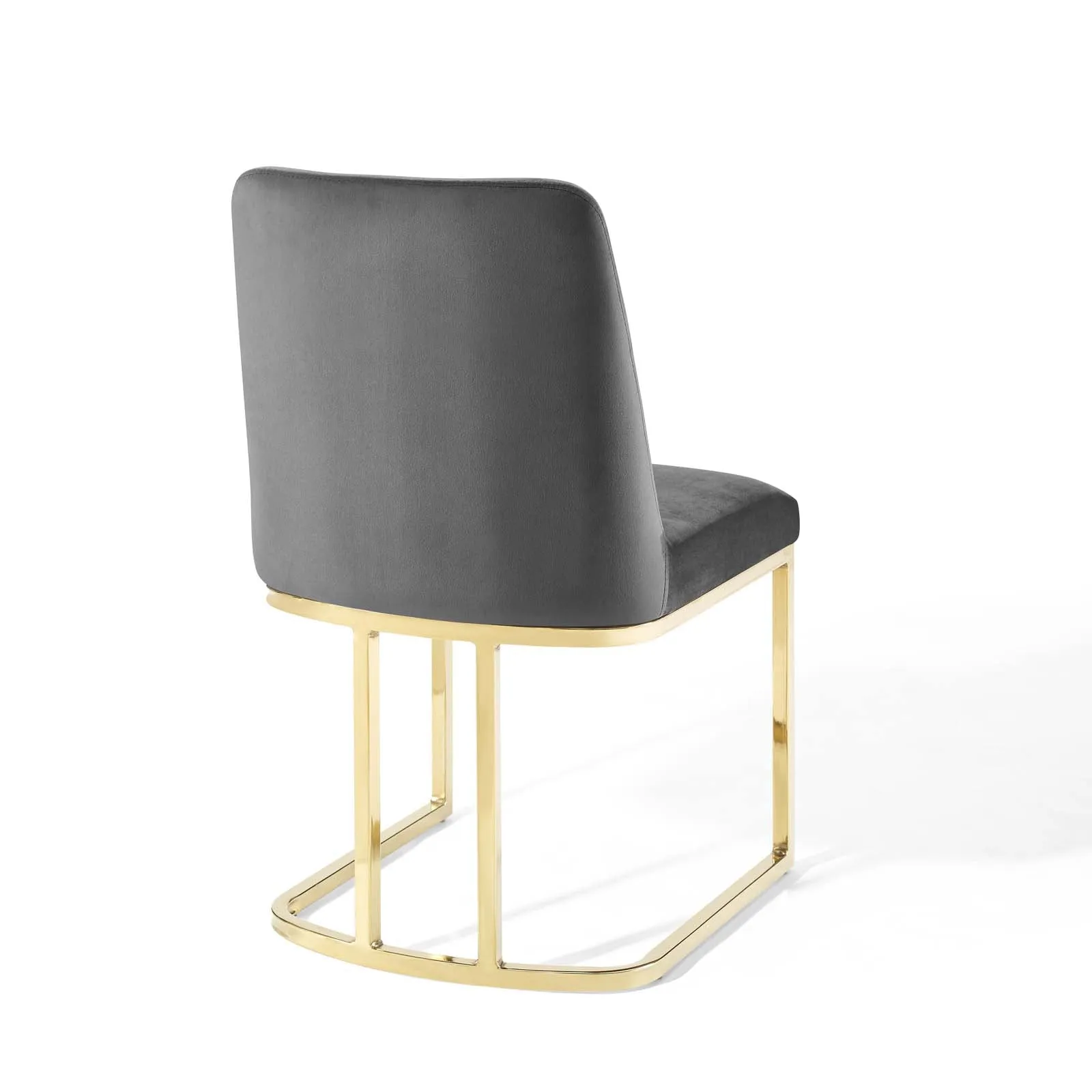 Amplify Sled Base Performance Velvet Dining Side Chair