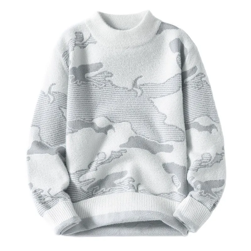 Antonios Camouflage Pattern Sweater Men