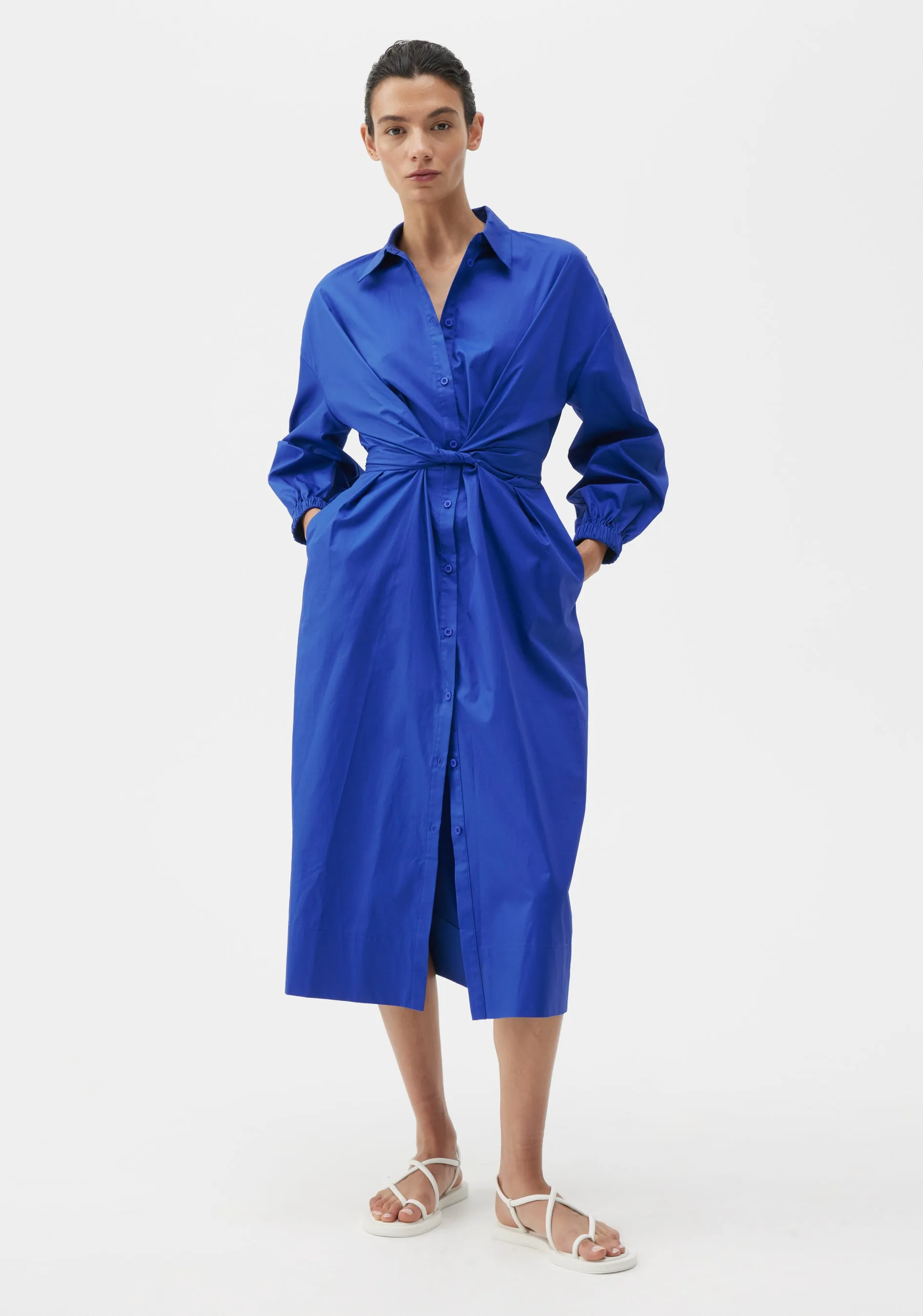 Ari Shirt Dress_Cobalt