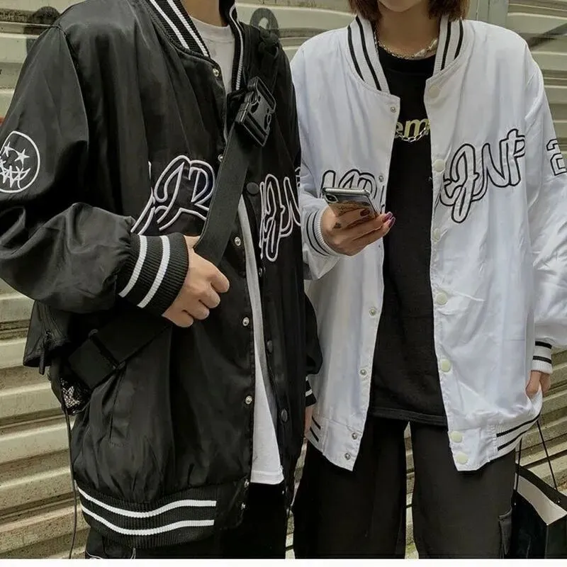 Baggy Jacket Men 'S And Women 'S Spring And Autumn Loose Baseball Jacket