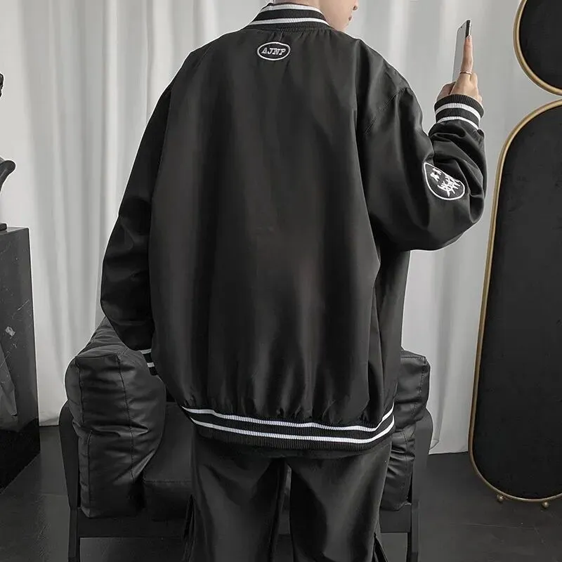 Baggy Jacket Men 'S And Women 'S Spring And Autumn Loose Baseball Jacket