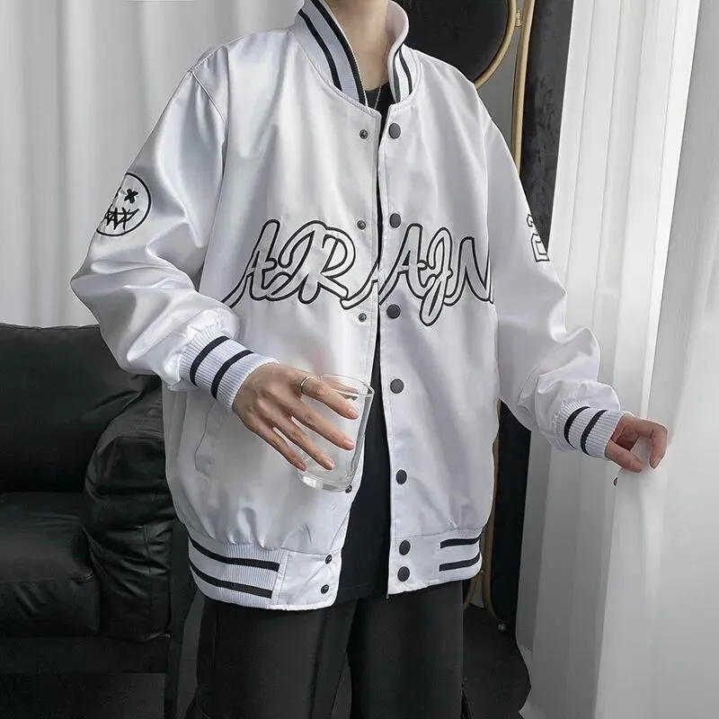 Baggy Jacket Men 'S And Women 'S Spring And Autumn Loose Baseball Jacket