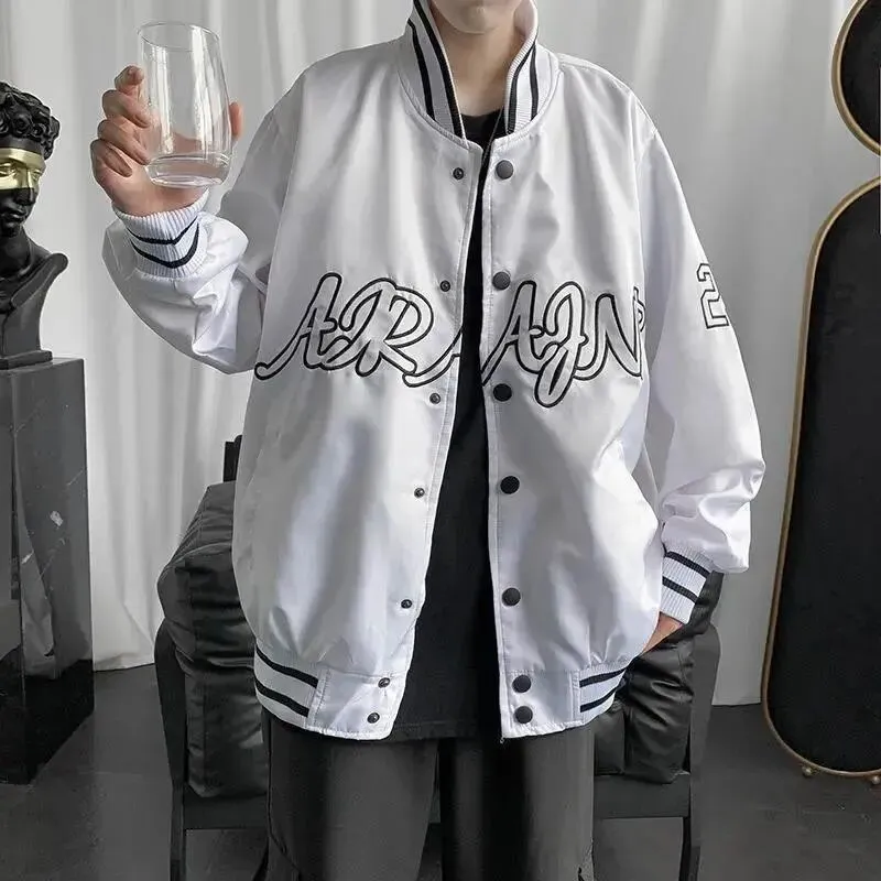 Baggy Jacket Men 'S And Women 'S Spring And Autumn Loose Baseball Jacket