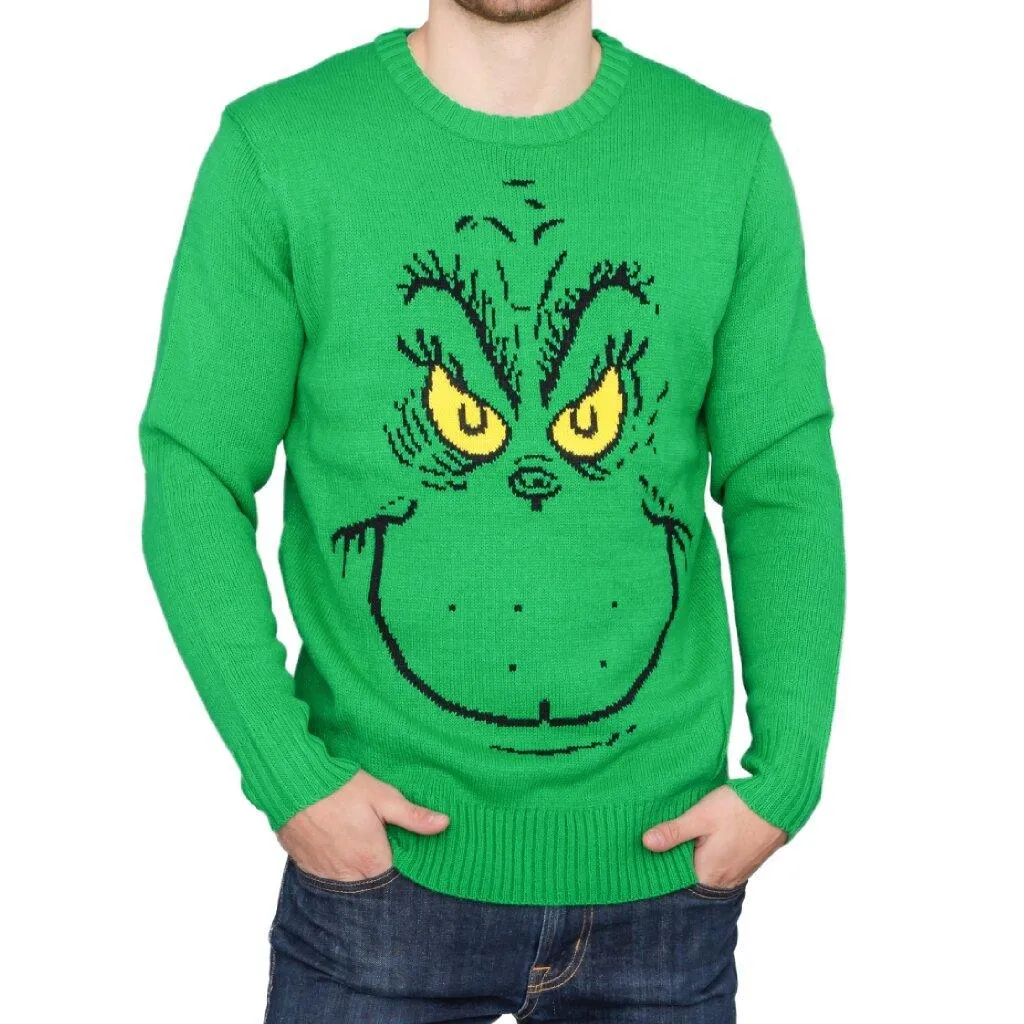 Big Face Grinch Sweater