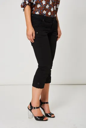 Black Crop Trousers Available In Plus Sizes