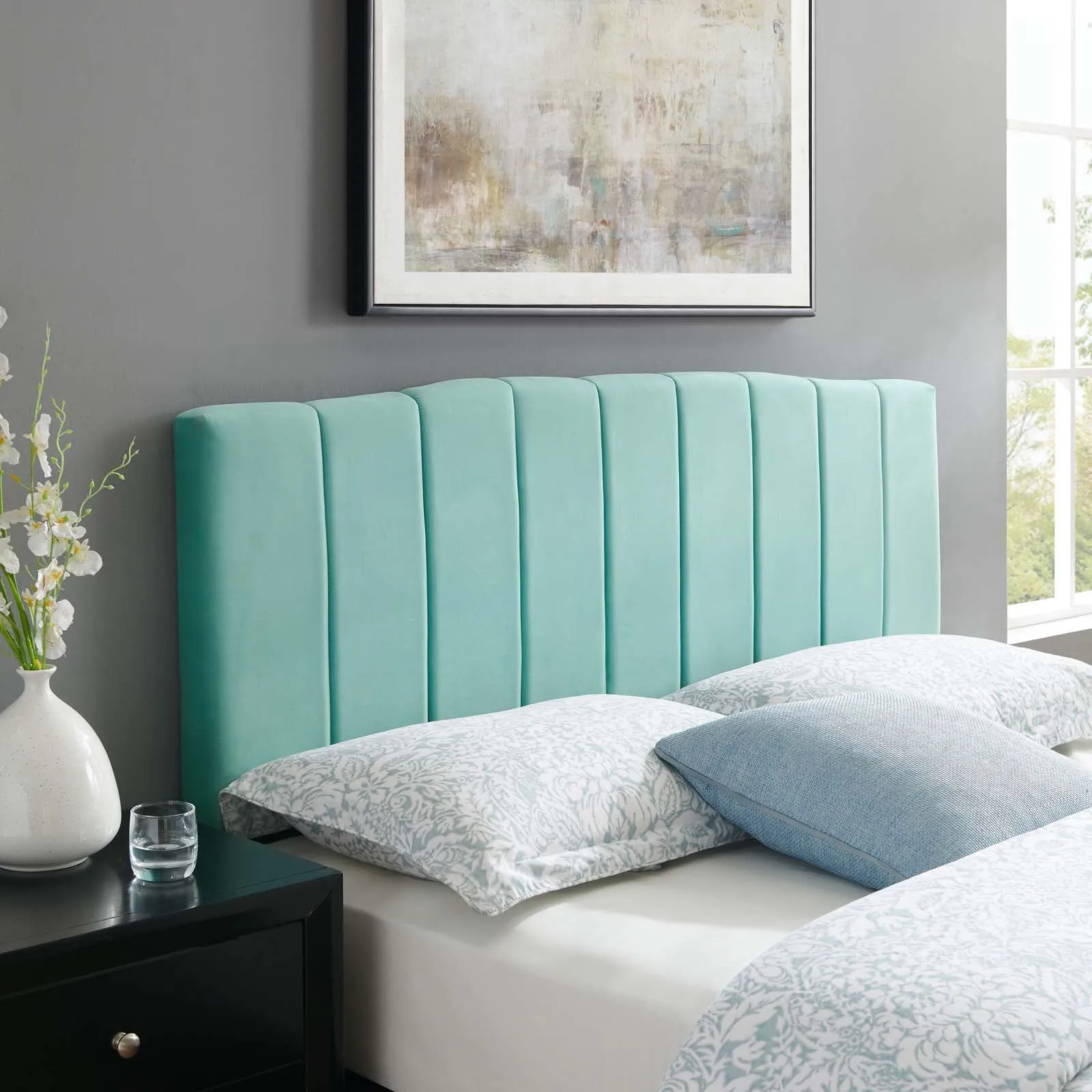 Camilla Channel Tufted Performance Velvet Headboard