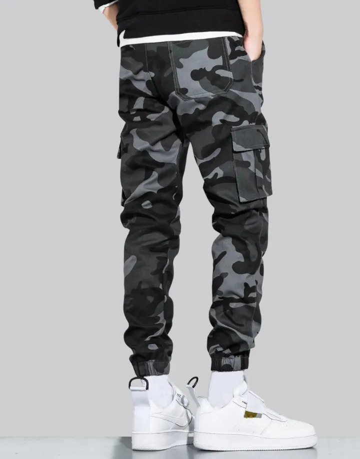 Camo Cargo Joggers Mens