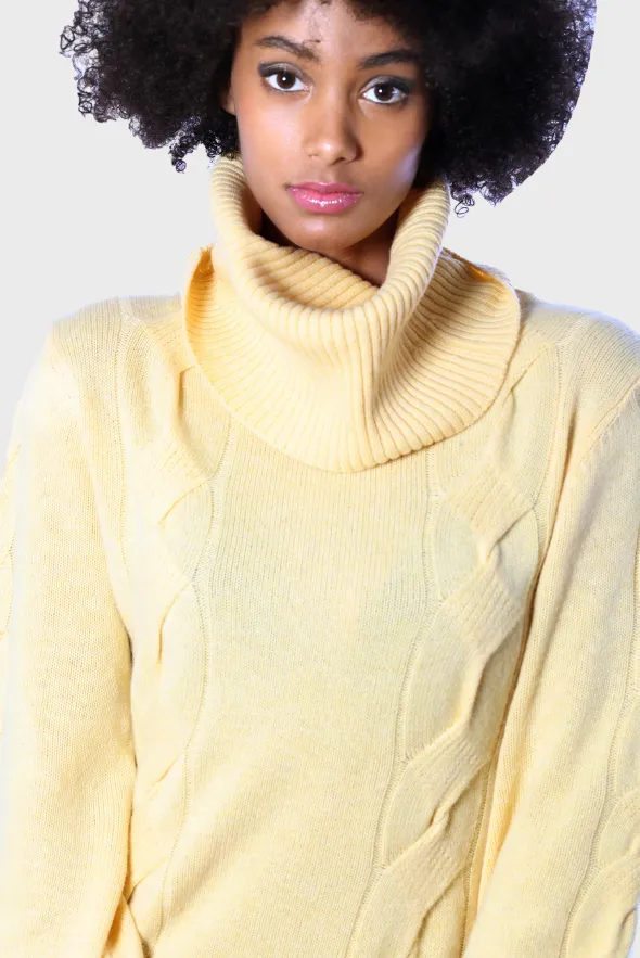 Cashmere Turtleneck Mini-Sweater