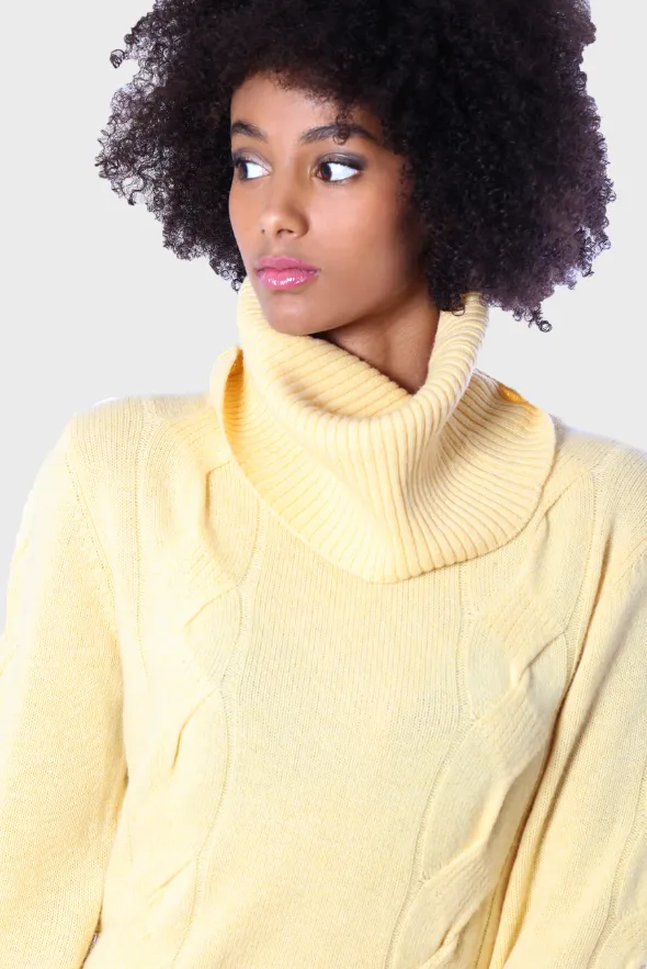 Cashmere Turtleneck Mini-Sweater