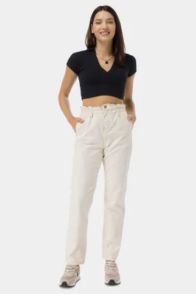 Chinos Trouser For Women - Ecru