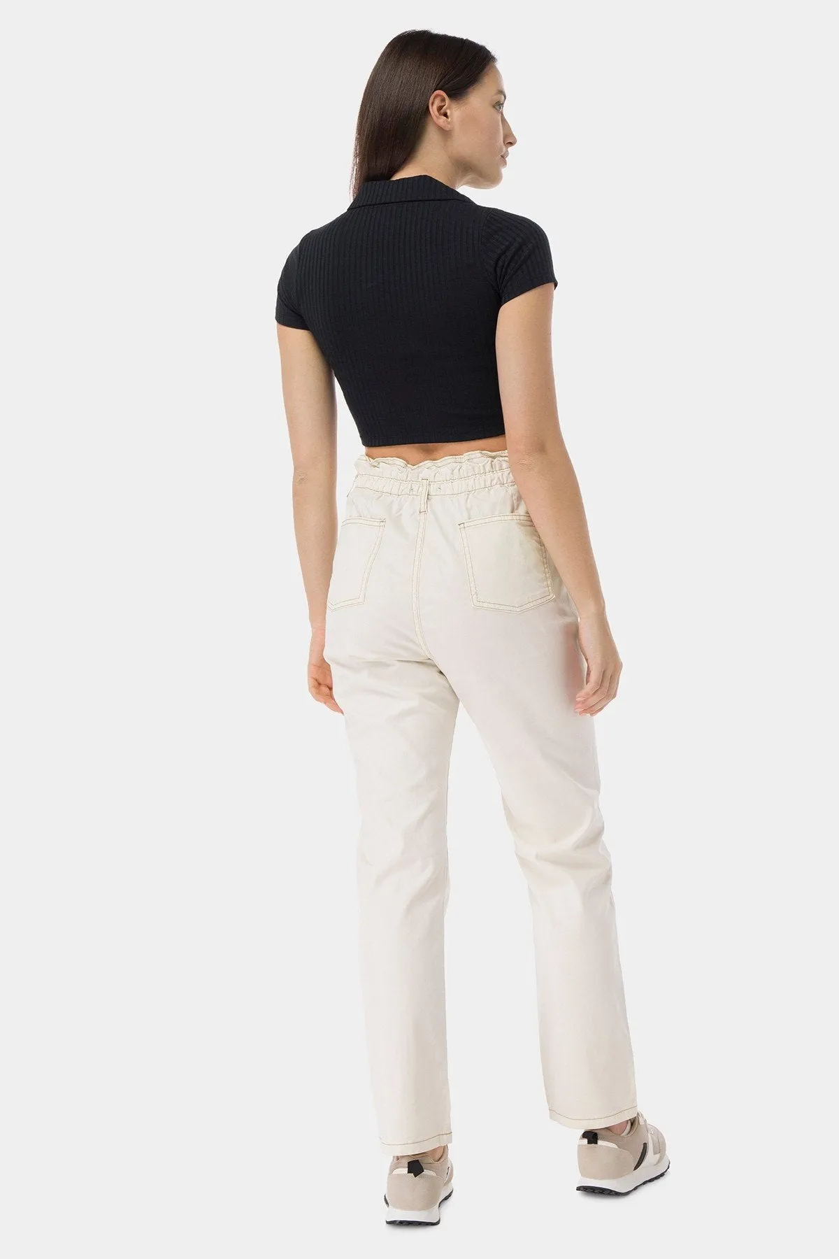 Chinos Trouser For Women - Ecru