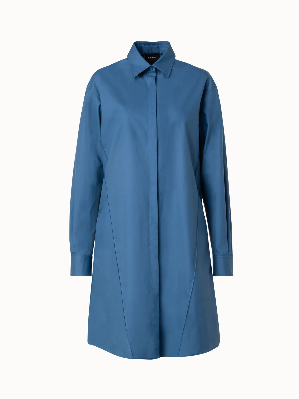 Cotton Gabardine Shirt Dress