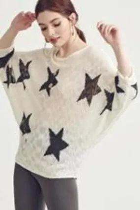 Counting Stars Ivory Sweater