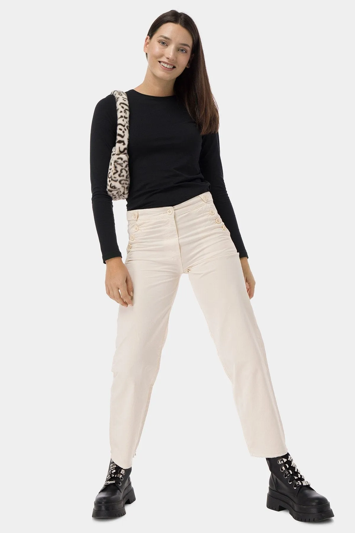 Culottes Trouser For Women - Off White