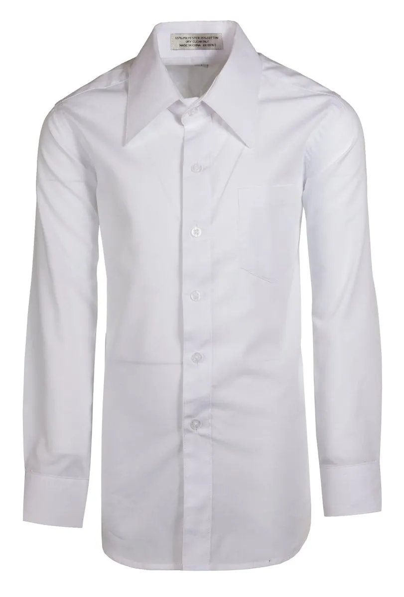 Daniel Ellissa Boys' Dress Shirt: Classic Button-Up Style in 20 Colors | Sizes 2-20