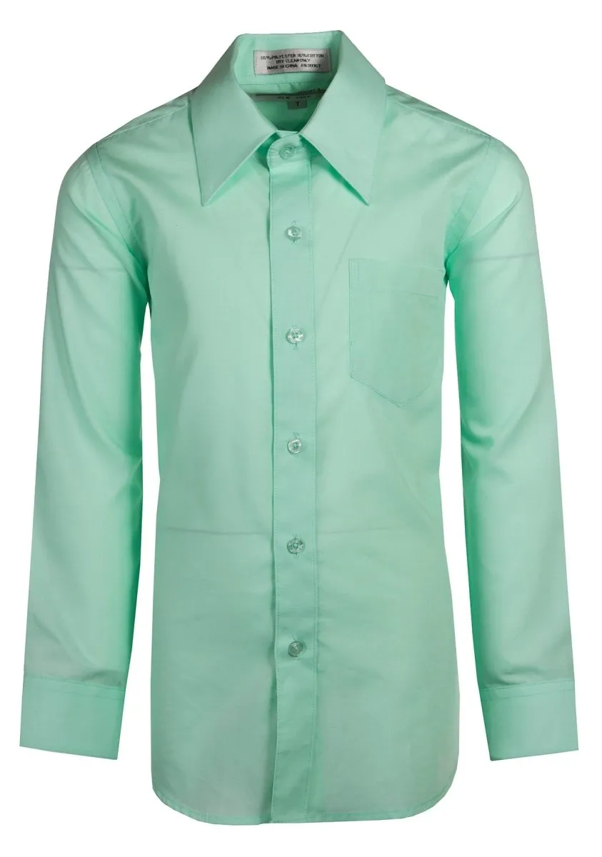 Daniel Ellissa Boys' Dress Shirt: Classic Button-Up Style in 20 Colors | Sizes 2-20