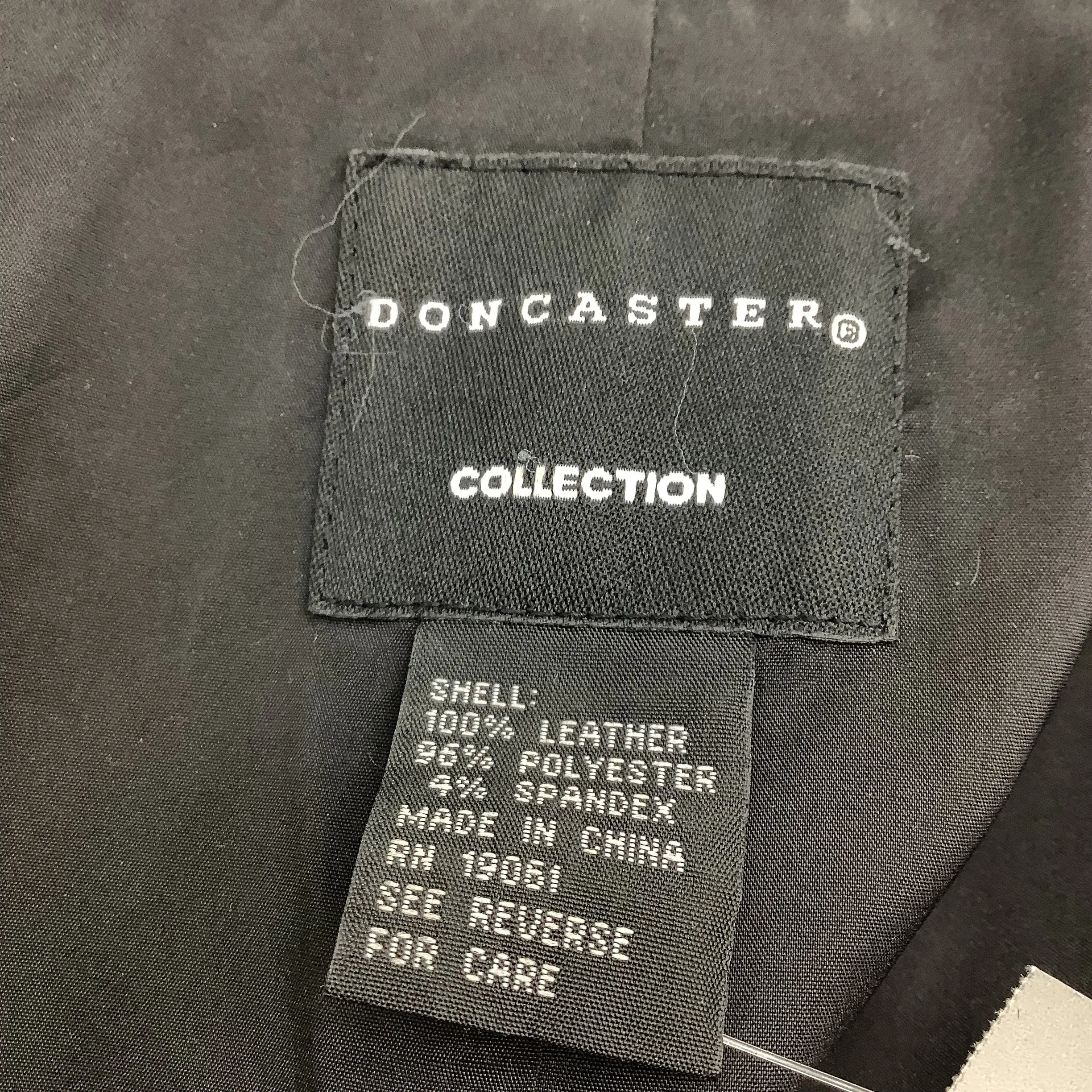 Doncaster Women's Jacket Black Leather Size: 14