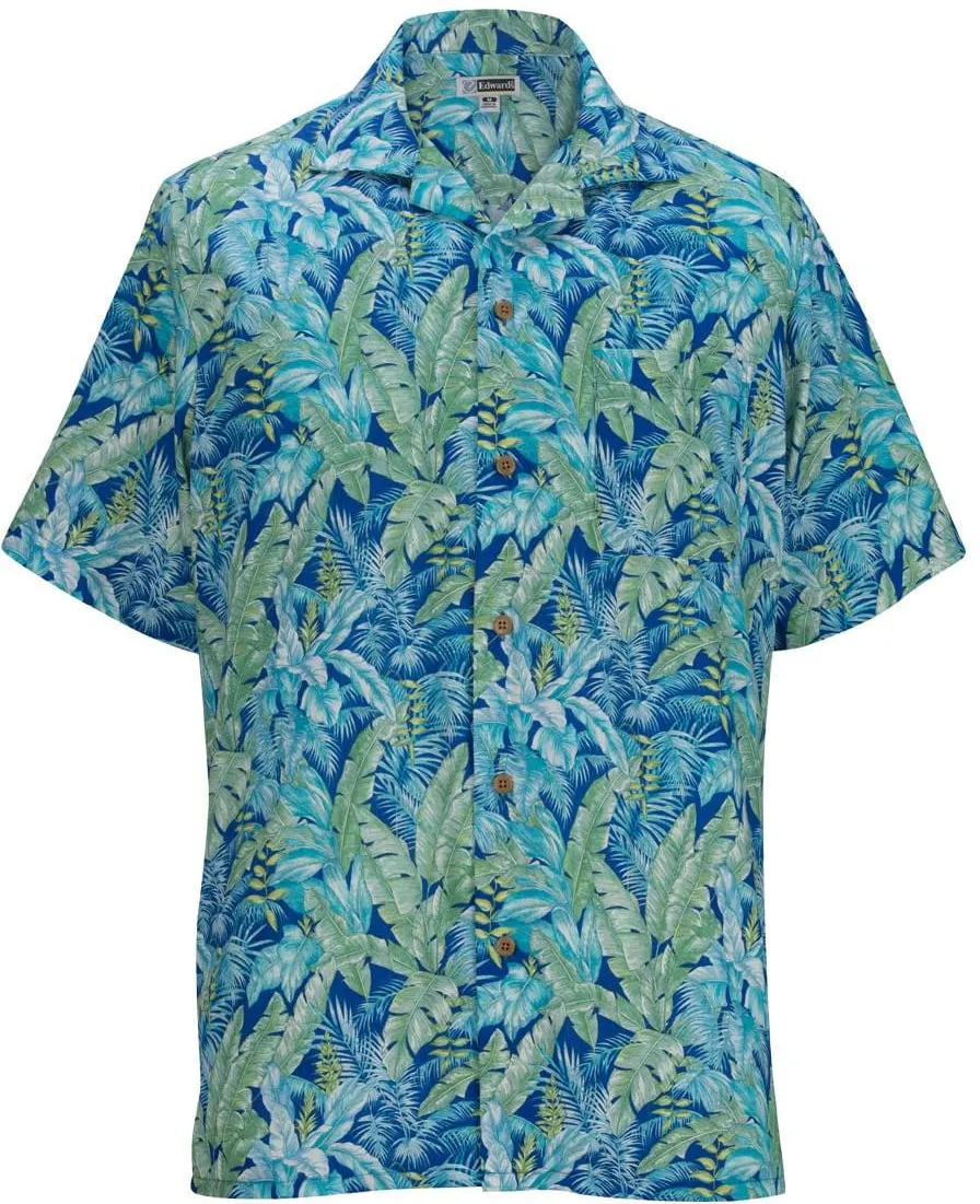 Edwards Tropical Leaf Camp Shirt