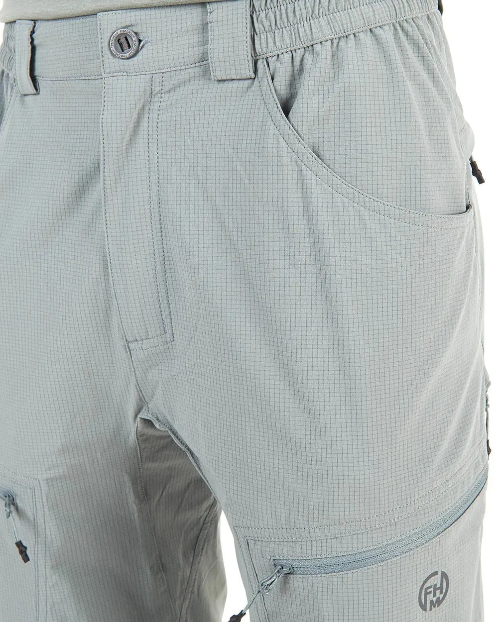 FHM Flow Summer Hiking Pants UV Protection Light Grey UPF 50 