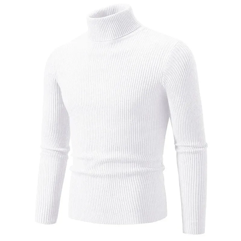 Garry – Men's Warm Striped Turtleneck Sweater