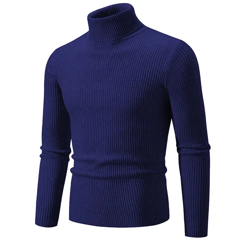 Garry – Men's Warm Striped Turtleneck Sweater