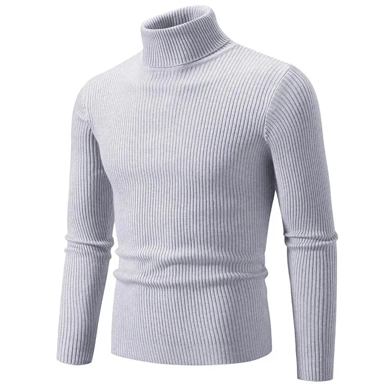 Garry – Men's Warm Striped Turtleneck Sweater