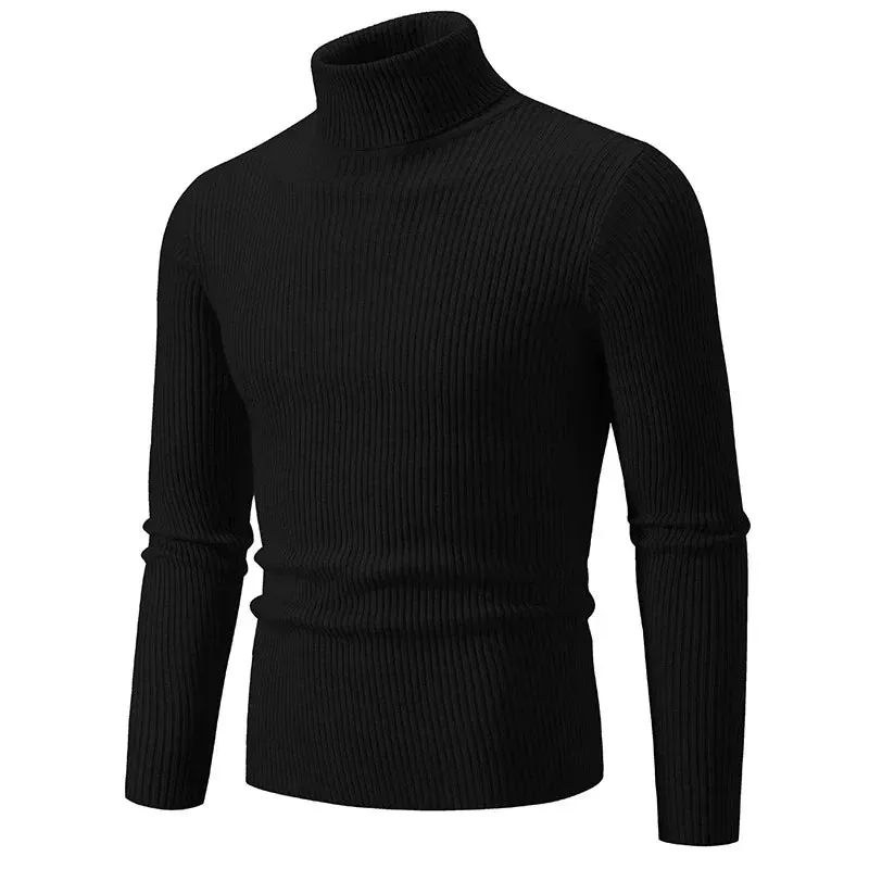 Garry – Men's Warm Striped Turtleneck Sweater