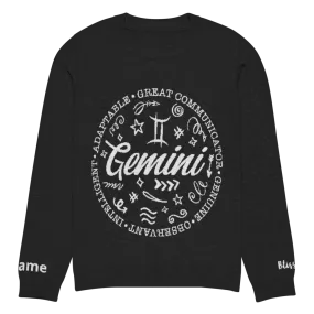 Gemini Zodiac Personalized Knit Sweater