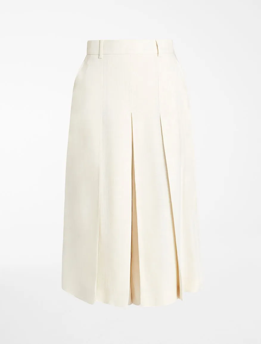 Geneve Pleated Culotte Linen