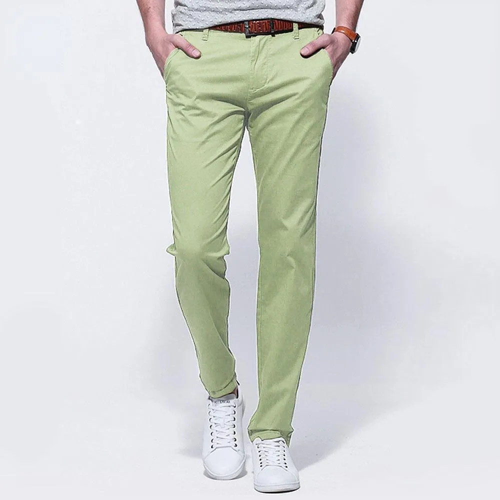 Green Casual Pants For Men