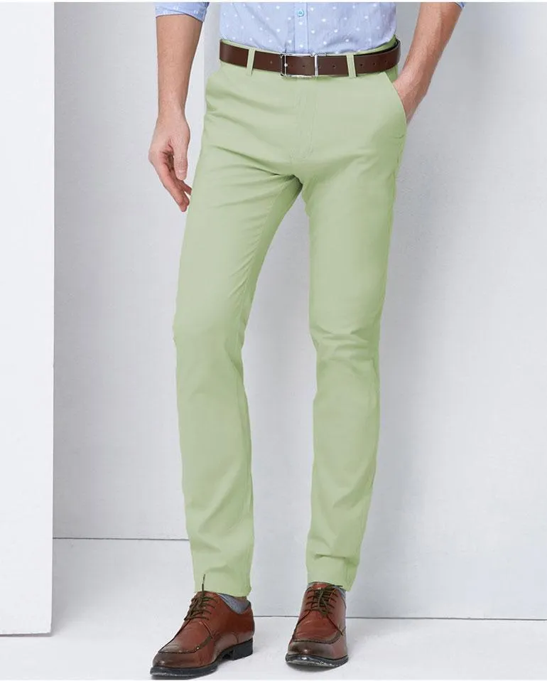 Green Casual Pants For Men