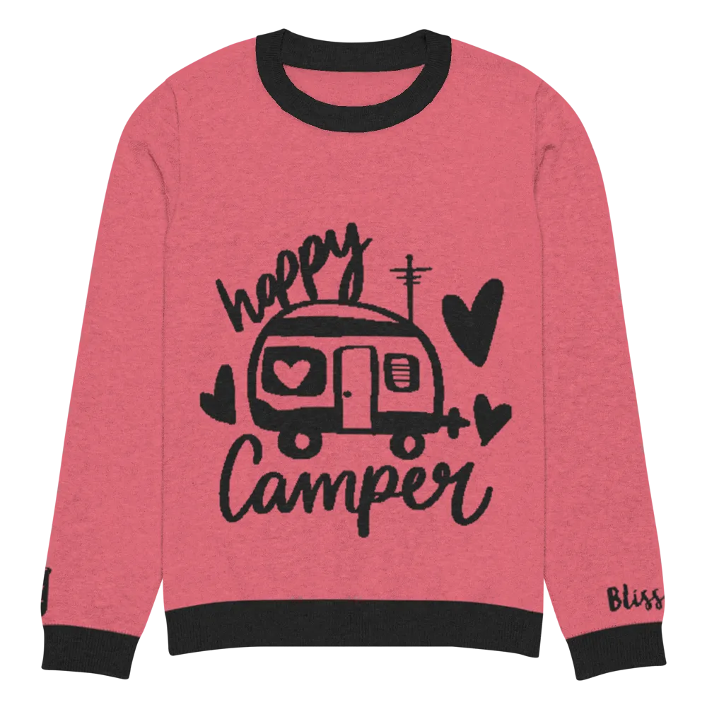 Happy Camper Personalized Knit Sweater