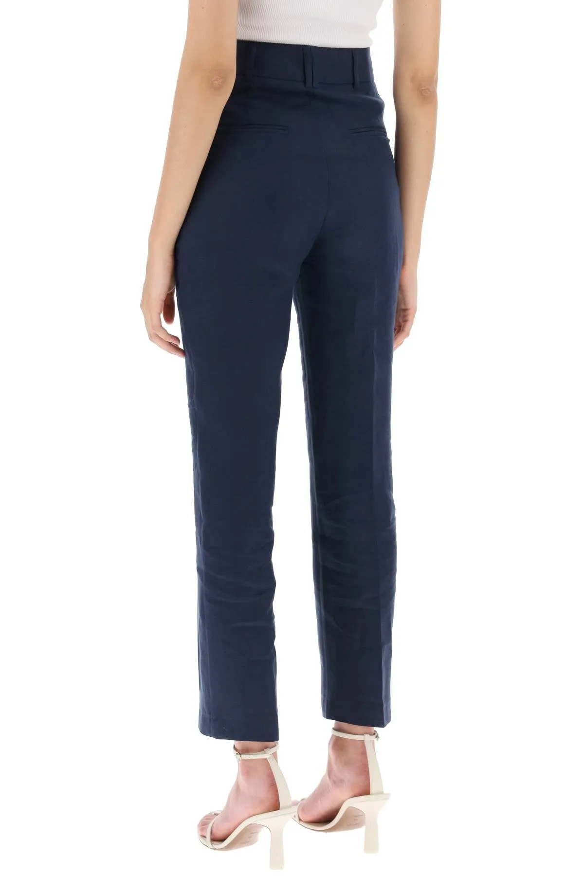 HEBE STUDIO 'loulou' linen trousers