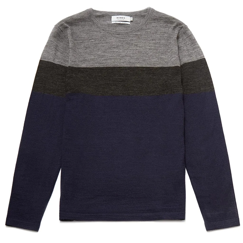 Hickman Merino Wool Blend Stripe Jumper