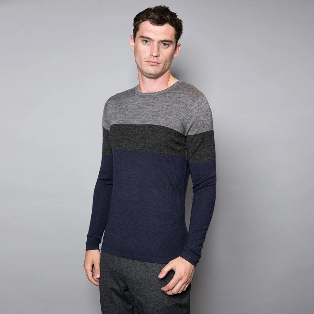 Hickman Merino Wool Blend Stripe Jumper