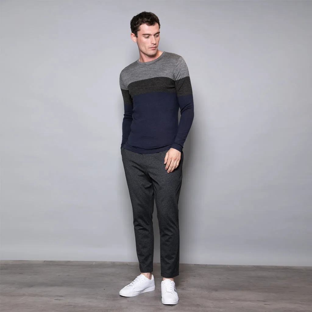 Hickman Merino Wool Blend Stripe Jumper