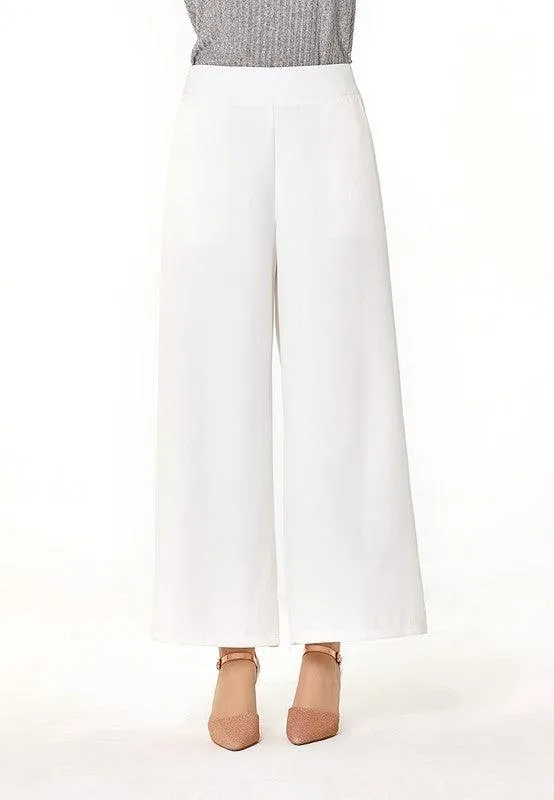 High Rise Cropped Culottes Trousers