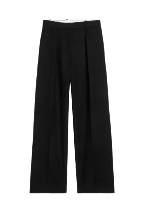 High-Waist Pleated Trousers