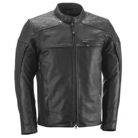 Highway 21 Gasser Men's Black Leather Jacket