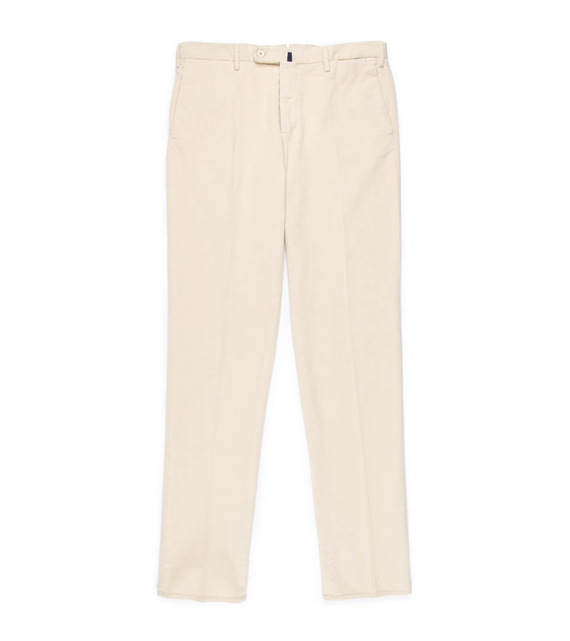 Incotex Regular Cotton Needlecord Trousers: Cream