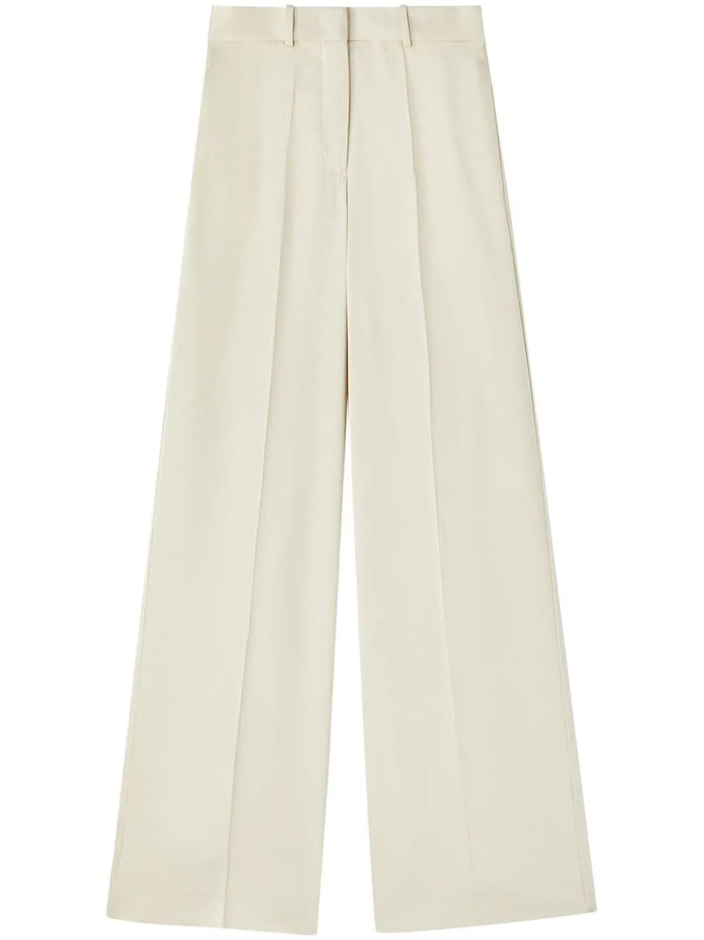 JIL SANDER Beige Wide-Leg Tailored Trousers for Women