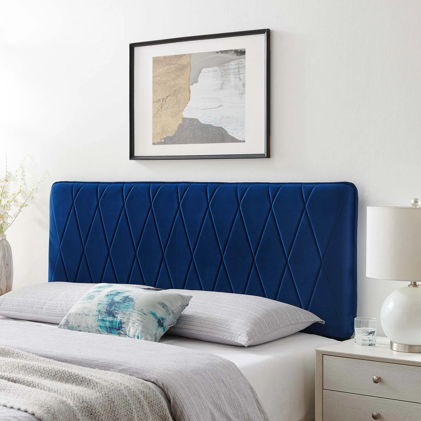 Leila Performance Velvet Headboard