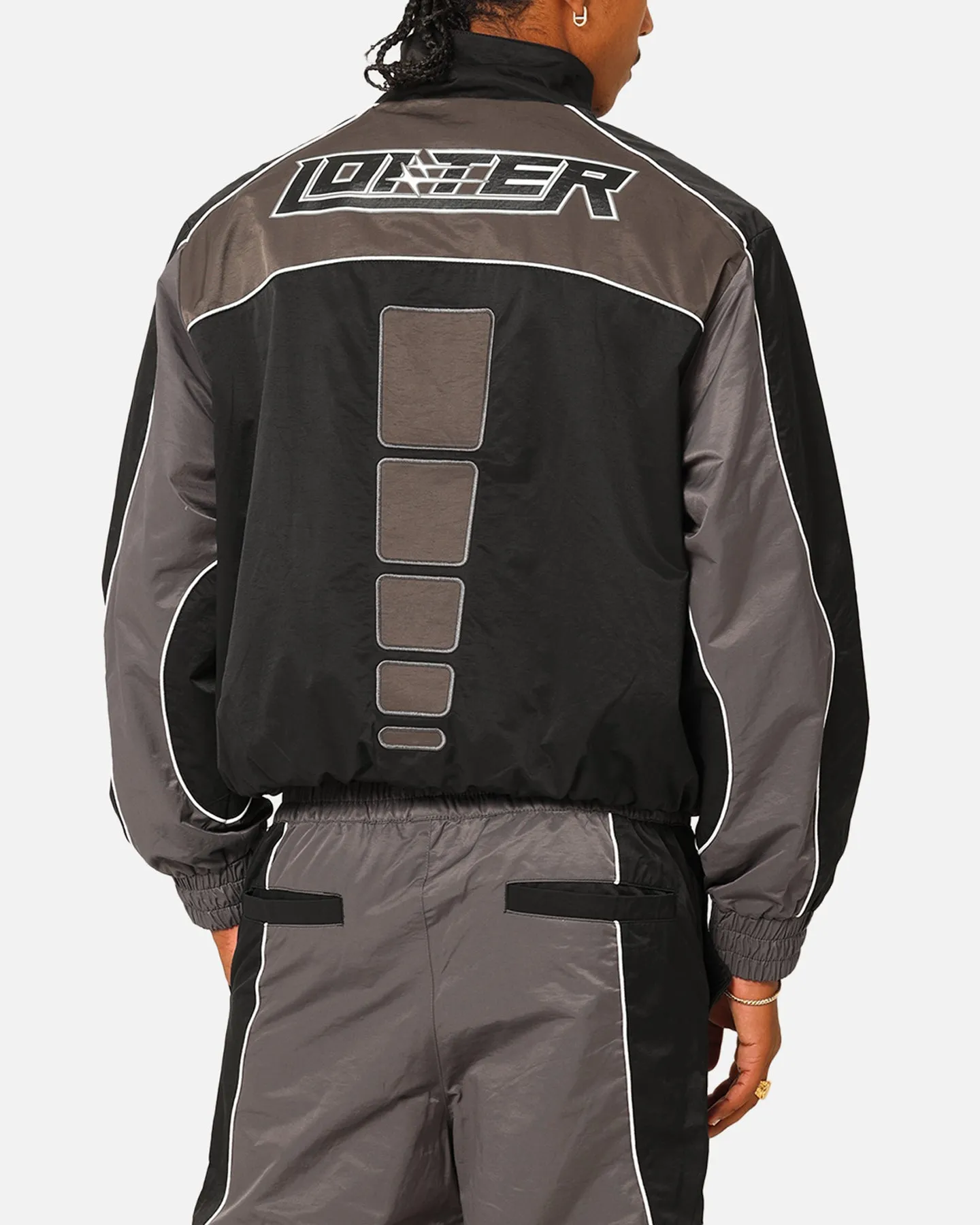 Loiter Paradise Track Jacket Black/Grey