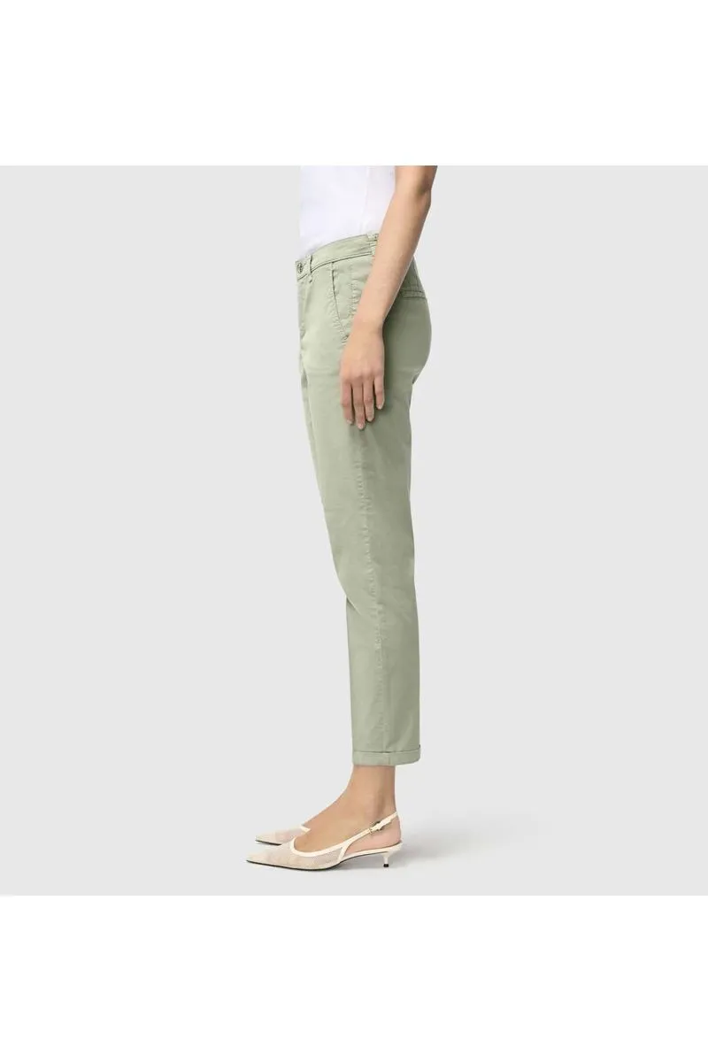 Mac Jeans Chino Turn Up Authentic Stretch Gabardine 3075-00-0434L | 343R Dried Rosemary PPT